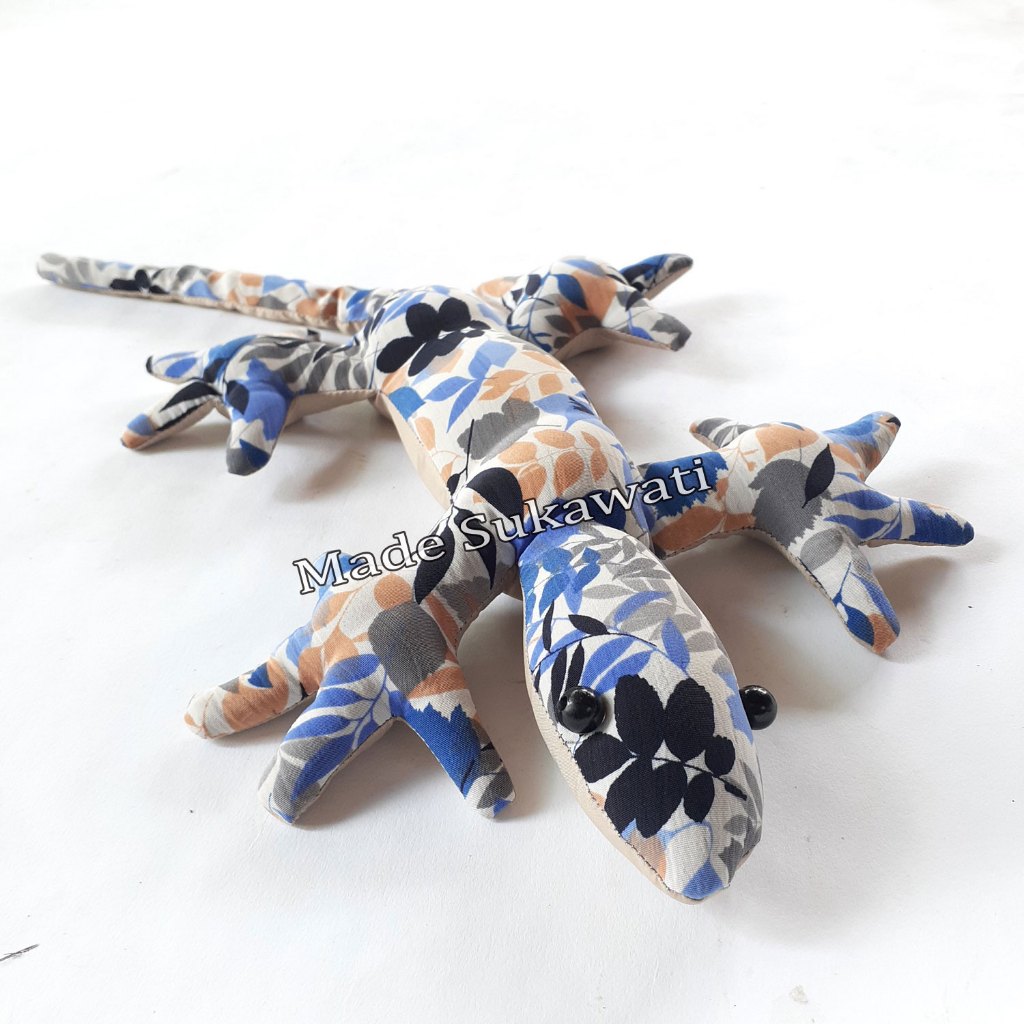 Boneka Pasir Tokek Gecko Cicak 40Cm Mainan Hiasan Dekorasi