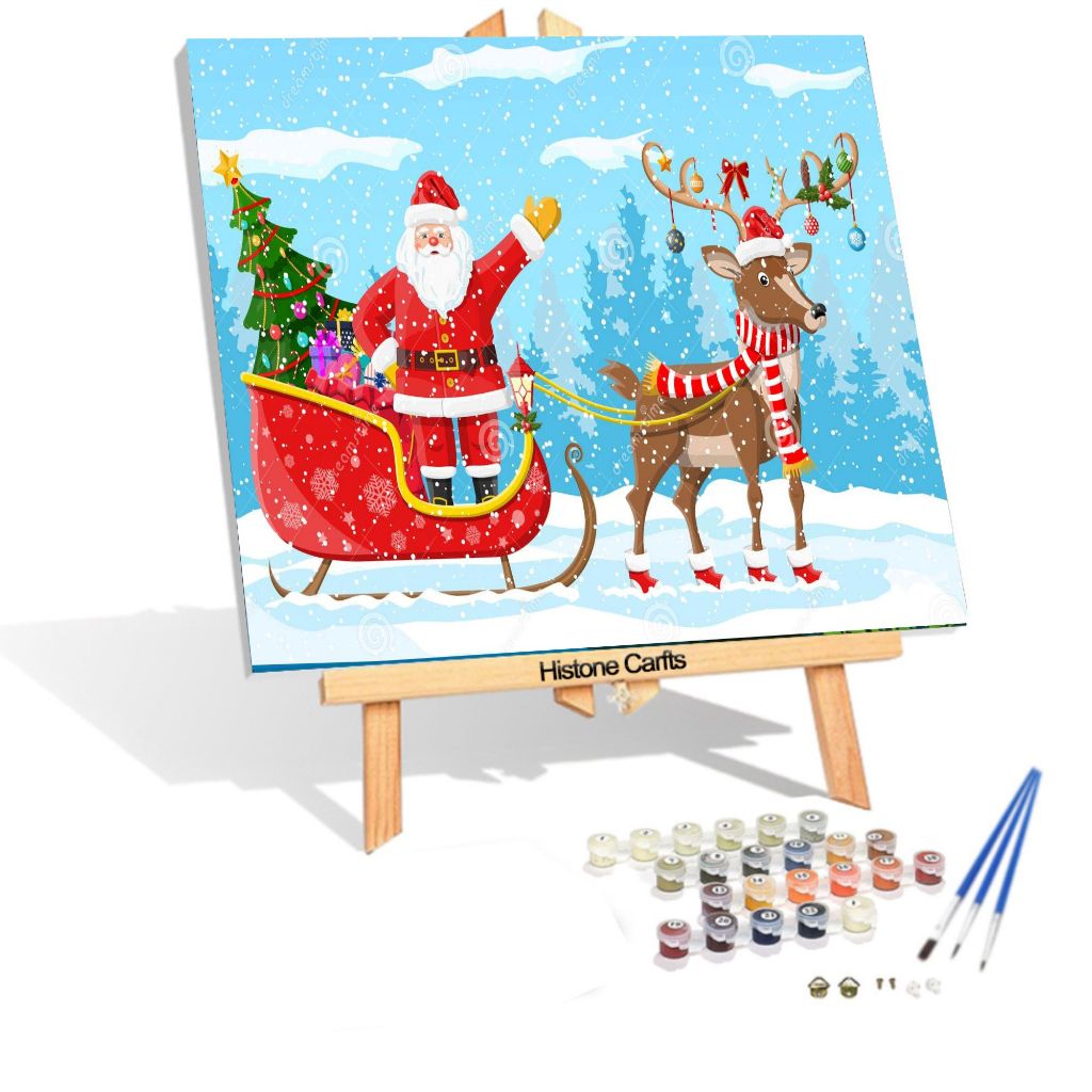 

Paint by Numbers Kit Christmas|Painting Kit | Paint by Number | Paint Kit 40x50cm