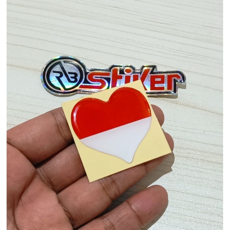 

Stiker timbul bendera Indonesia Emblem bendera INDONESIA