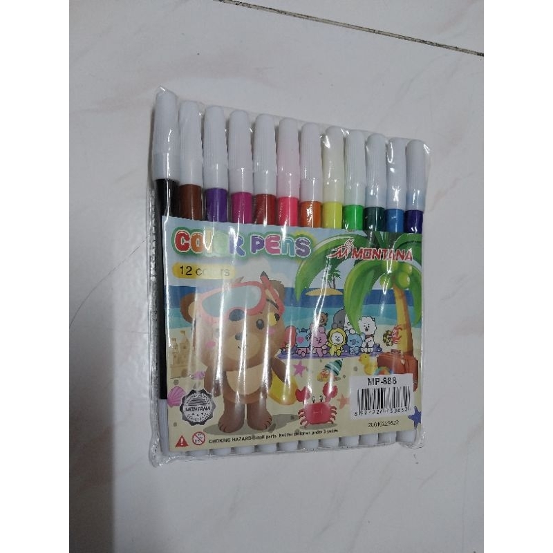 

spidol kecil 12 warna montana