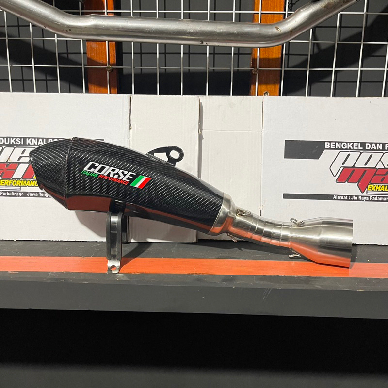 SlipOn Knalpot CORSE Setelan Header Ori Potongan Ninja ZX25R