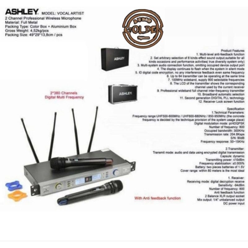 MIC WIRELESS ASHLEY VOCAL ARTIST