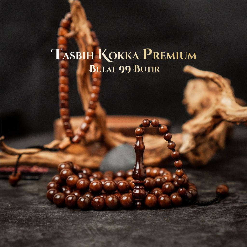 (GRATIS EMAS) Tasbih Kayu Kokka Premium Bersertifikat Tasbih kaukah super premium original
