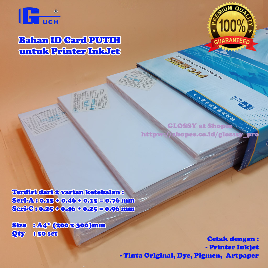 

PVC BAHAN ID CARD GUCH PUTIH