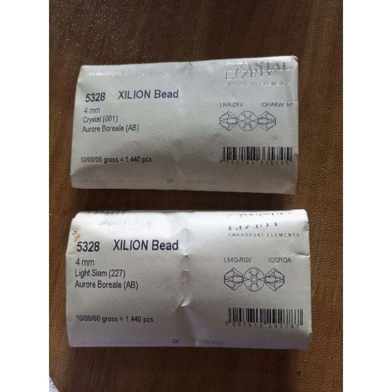 kristal bicone 5328 Swarovski 4 mm ab. harga perpack 1440  pcs
