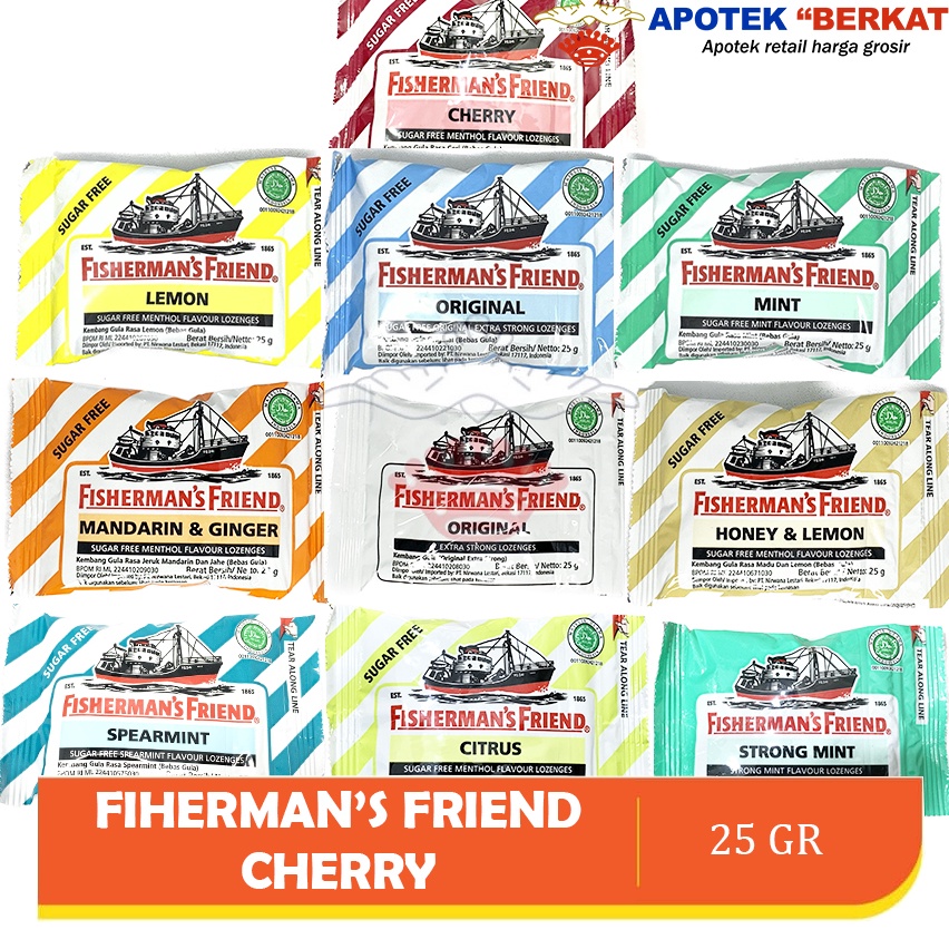 

[❊G54➢] Permen Fisherman's Friend Original 25 gram Aneka Fishermen Weekend