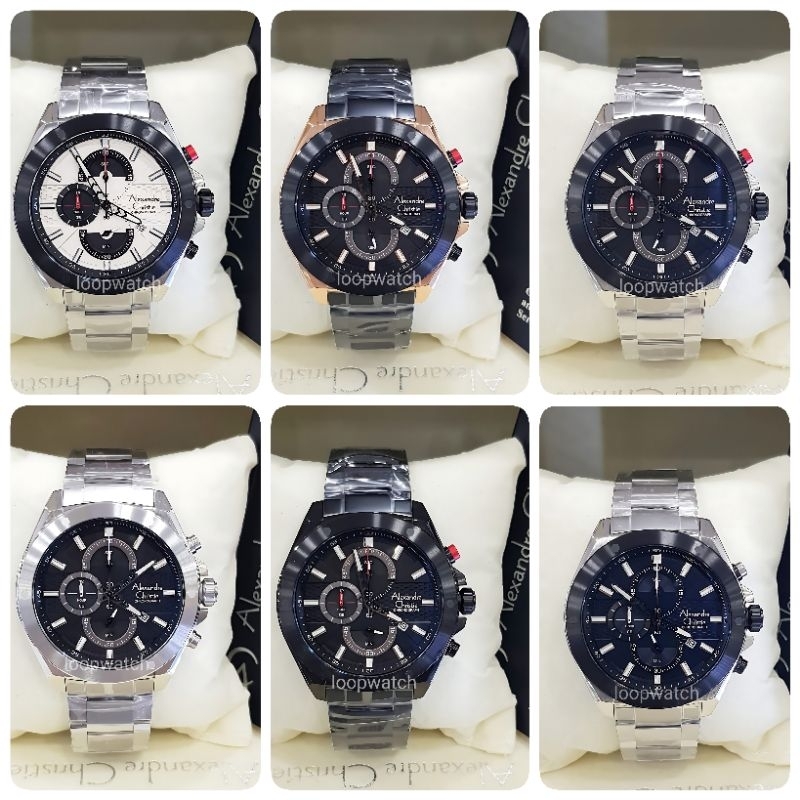 Jam tangan cowok Alexandre Christie 6674 AC6674