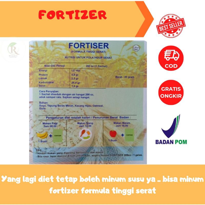 

min 5 pcs FORTIZER penurun berat badan