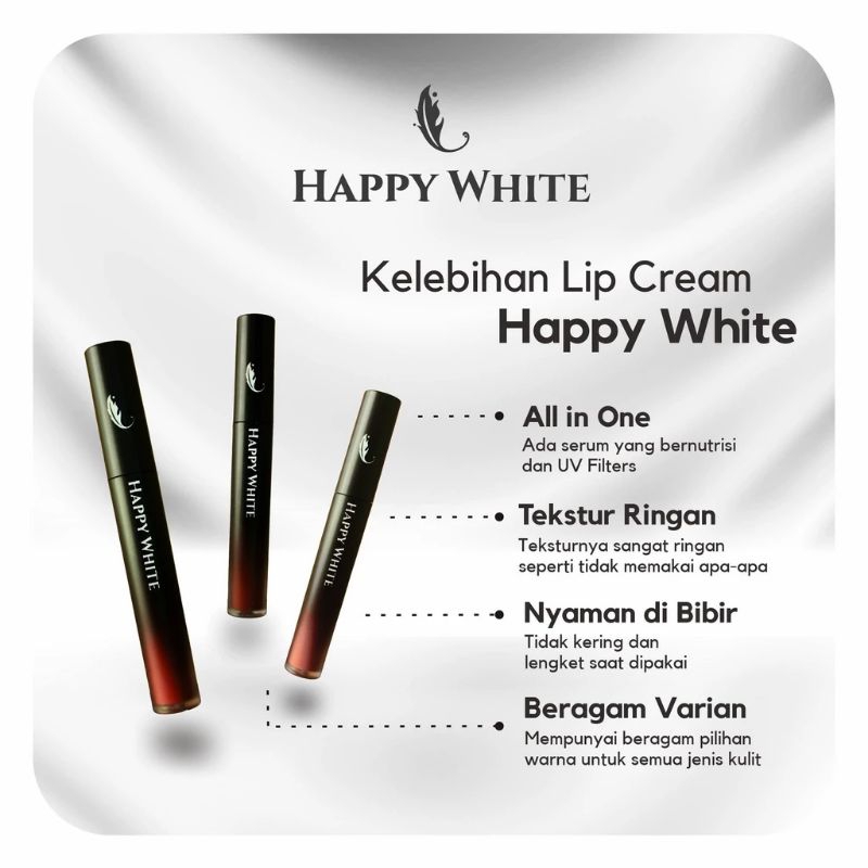 HAPPY WHITE Lipcream Ringan BPOM