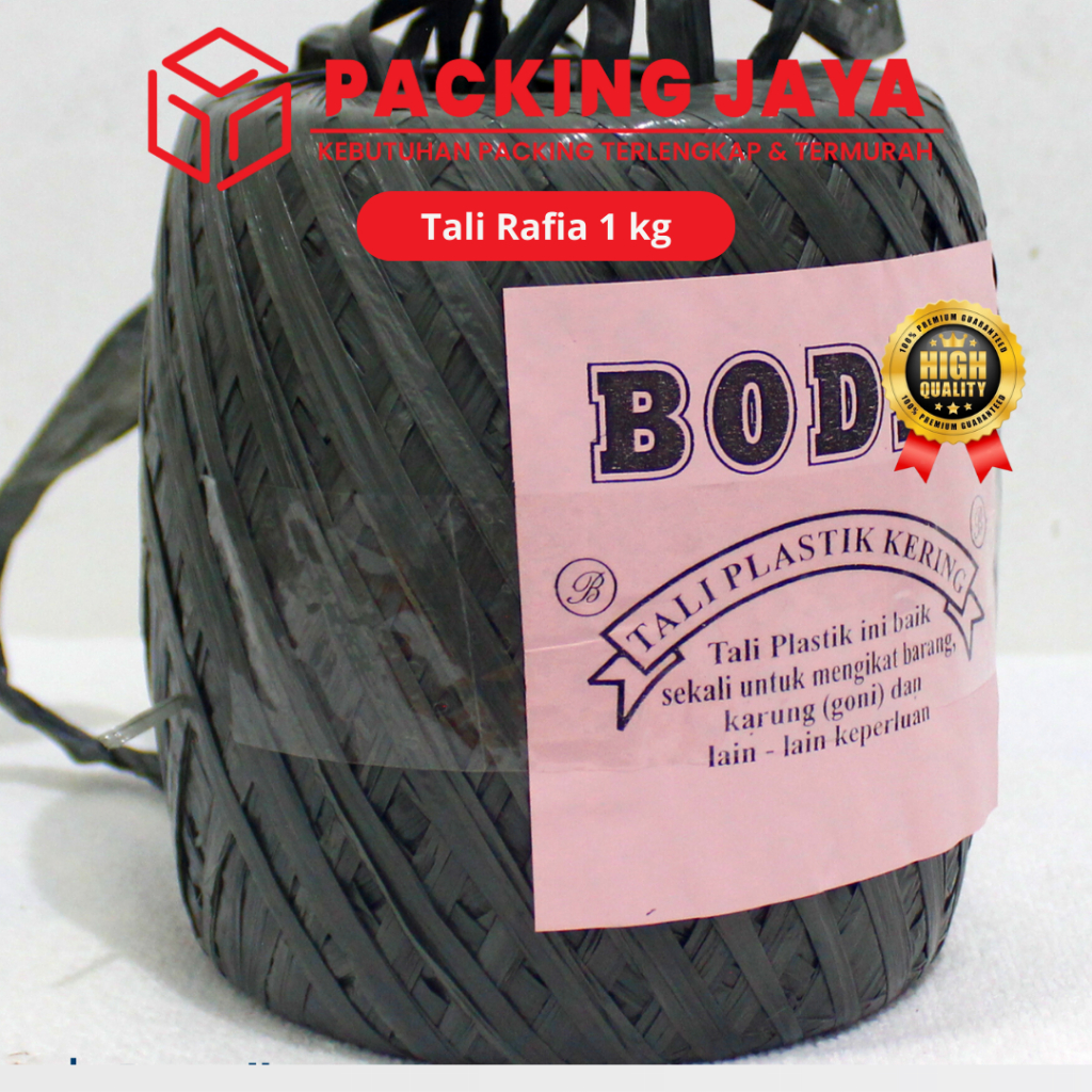 

Tali Rafia Bodhi 1kg & 7ons Tali Platik Hitam Termurah Per 1gulung