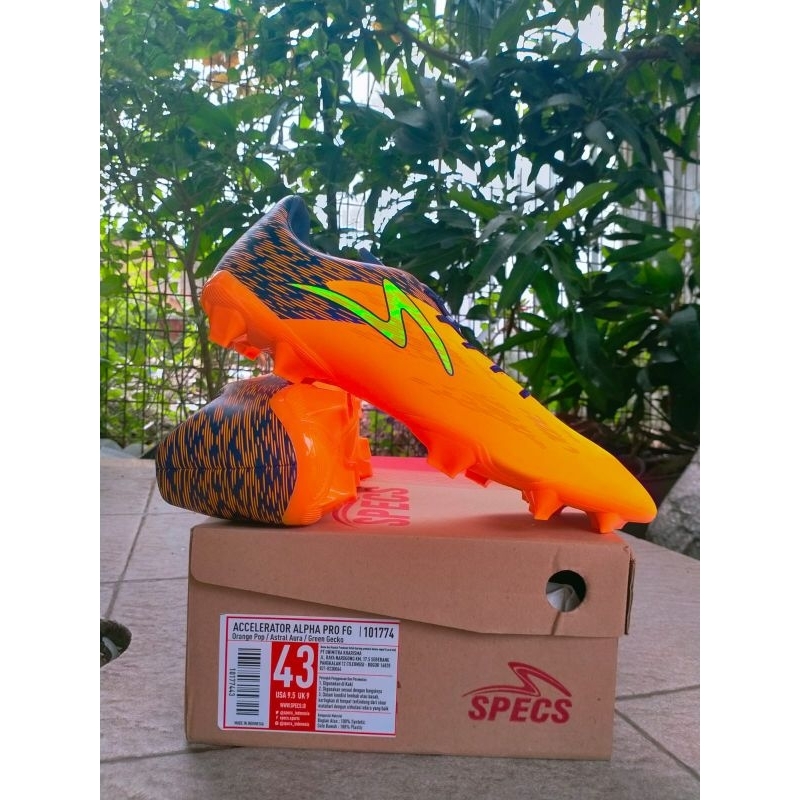 Sepatu Bola Specs Original Acceleratot Alpha Pro FG