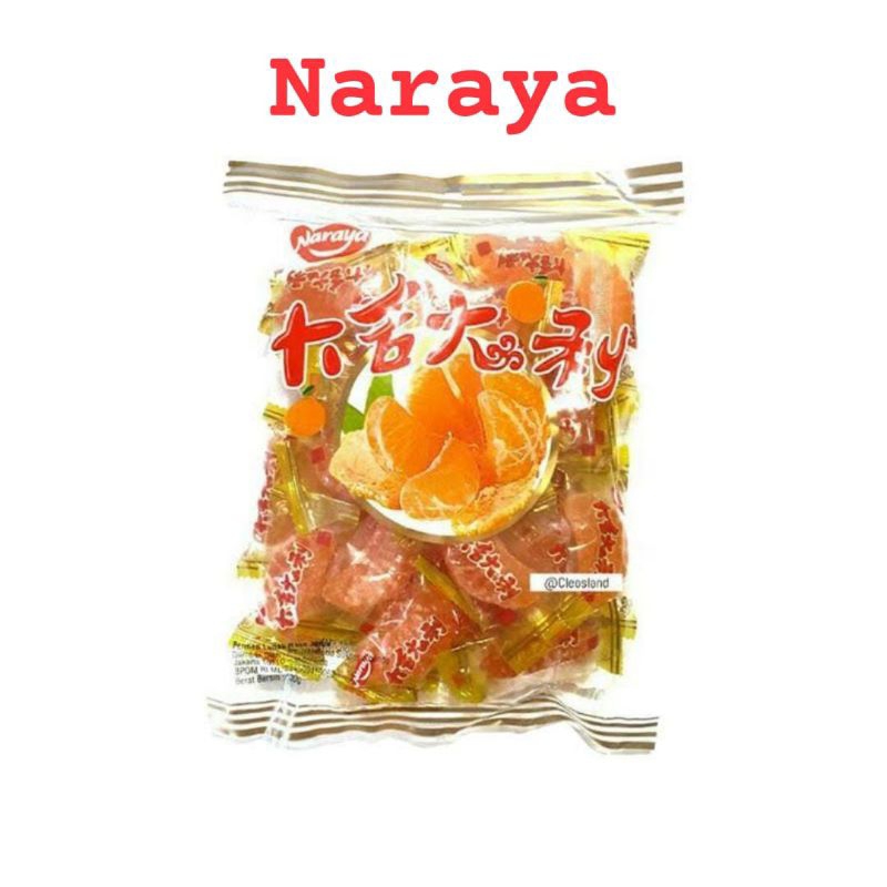 

(BERKAH) NARAYA Jelly Jeruk Mandarin 500gram Da Ji Da Li HALAL/Permen Lunak Aneka Rasa Jeruk