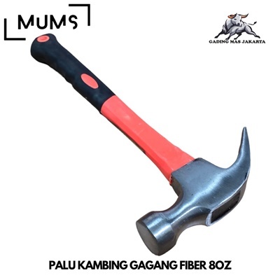 GDMass Palu Kambing Claw Hammer 8 Oz-16 oz Martil Cungkil Paku Gagang Fiber 8oz Kualitas Terbaik