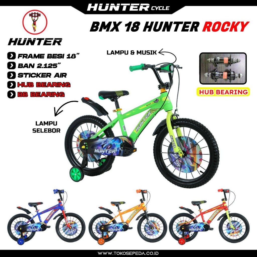 SEPEDA ANAK LAKI-LAKI BMX 18 HUNTER ROCKY