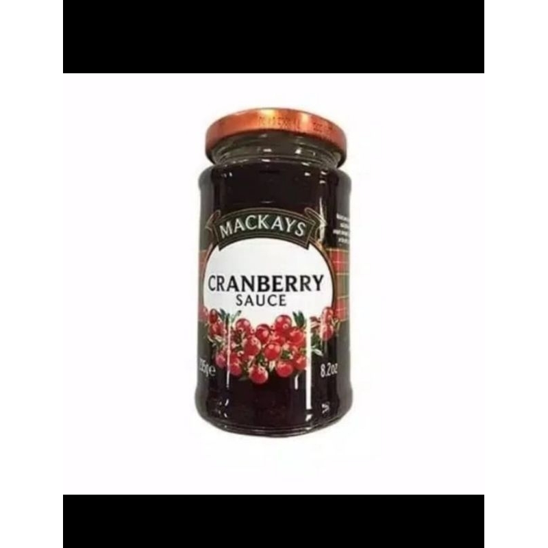 

Mackays cranberry sauce saus kranberi 8.2oz