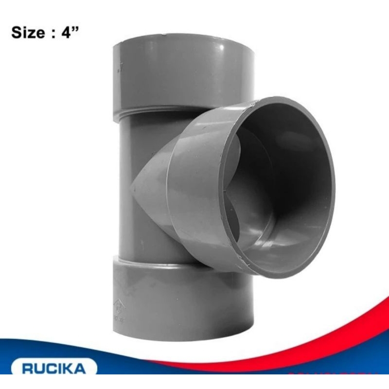D RUCIKA SAMBUNGAN TEE 4 INCH / TEE RUCIKA 4 INCH