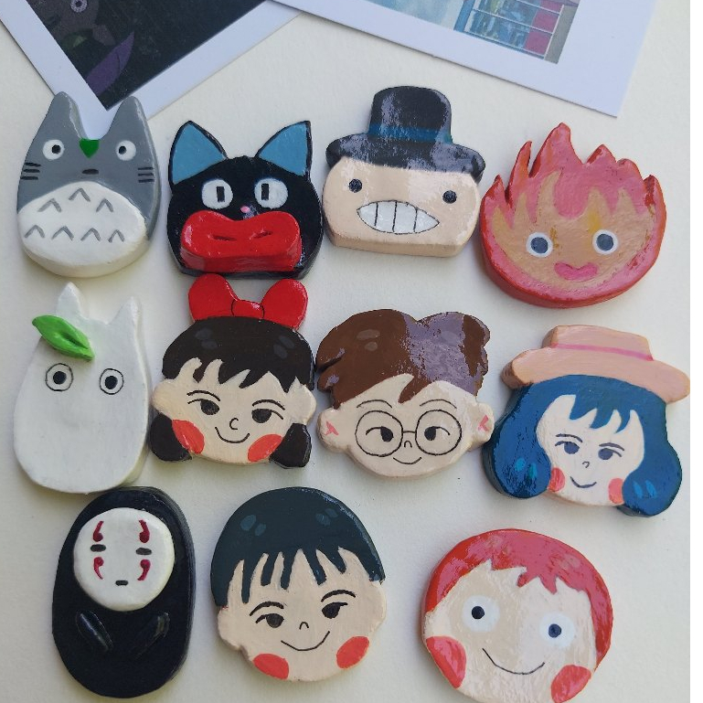 Handmade Clay Pins | Ghibli Series (Part 1)