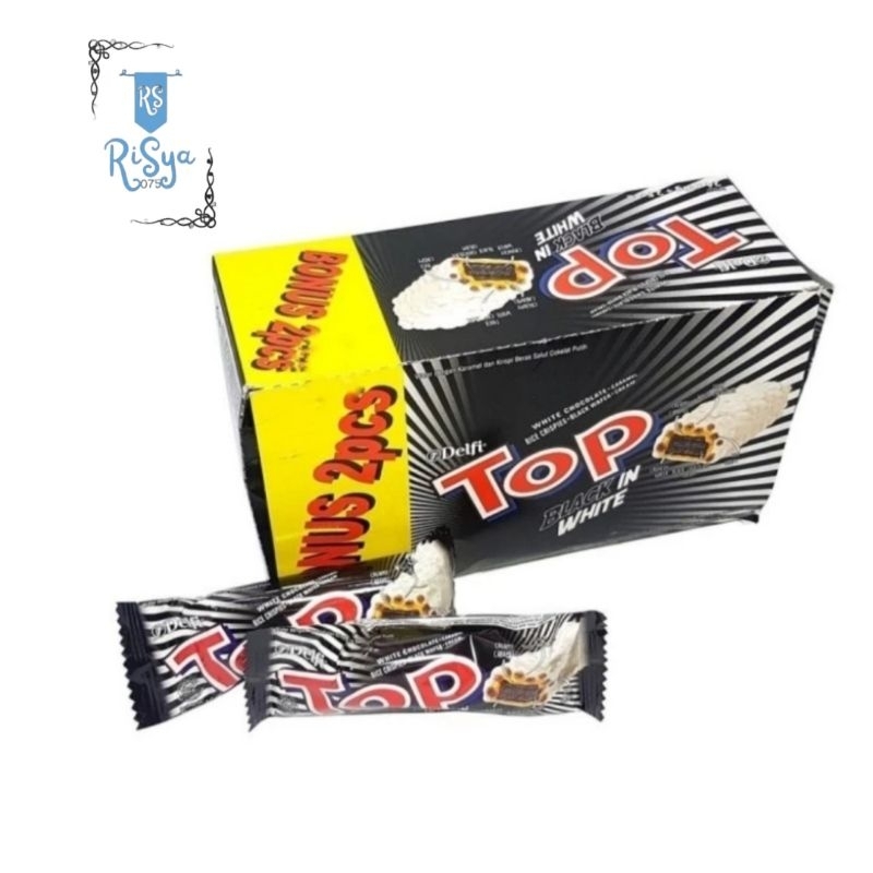 

DELFI TOP WAFER BLACK IN WHITE 1 PAK ISI 24 + 2 PCS