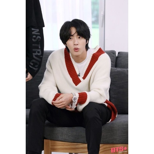 SWEATER MAIN BOOTH JIN BTS SWITER RAJUT TEBAL HALUS KEKINIAN BIG SIZE OUTER JUMBO PRIA WANITA UNISEX