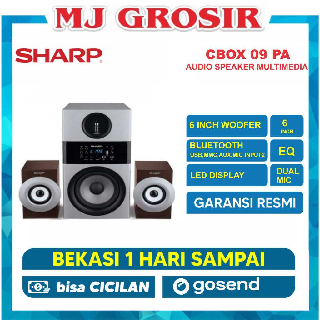 SHARP SPEAKER AUDIO CBOX MAX 09 PA CBOX-MAX09PA BLUETOOTH