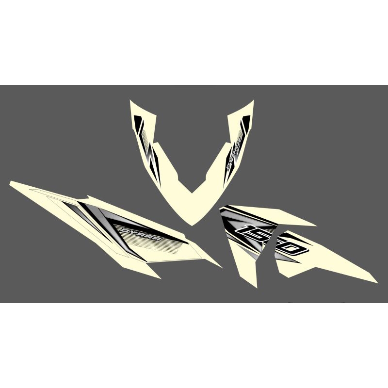 Striping Transparan Variasi Costum Monochrome Vario Led 150 2017