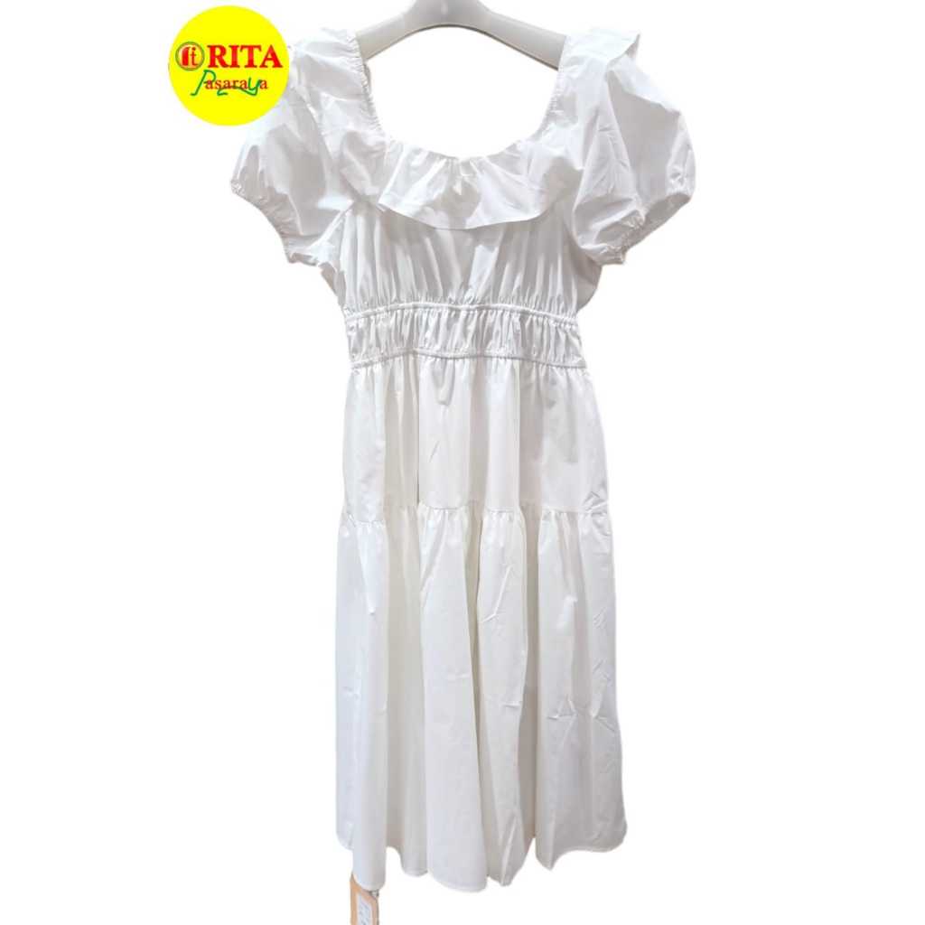 Dress Natal Korea wanita Hits Dress Retro cantik