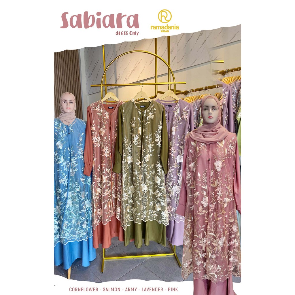 RAMADANIA SABIARA TILE 01 DRESS ONLY - DRESS BROKAT - DRESS KONDANGAN - LAMARAN - NIKAHAN  WISUDA BR