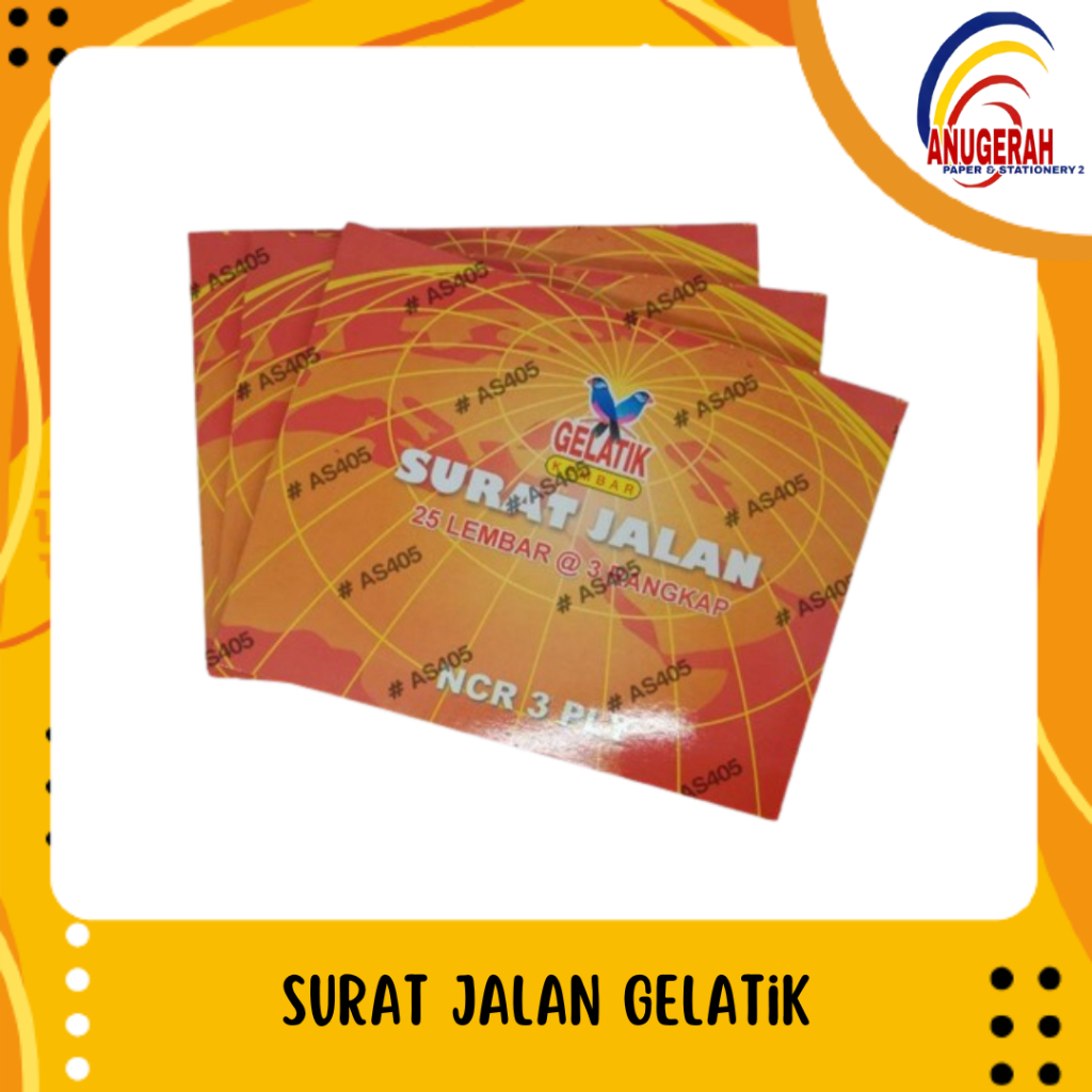 

GELATIK SURAT JALAN B3 1/2X3X25 NOTA (PCS)