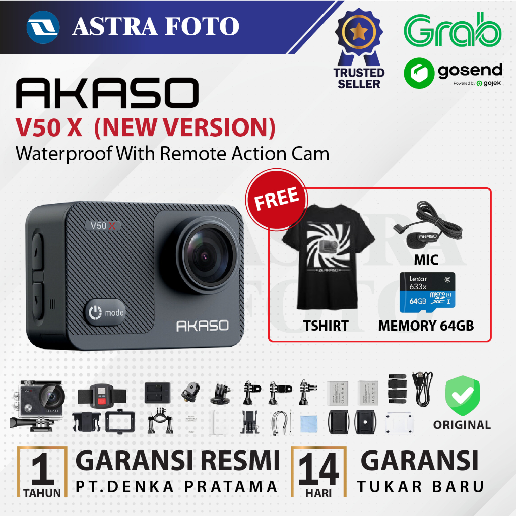 AKASO V50 X NEW VERSION Action Camera - UHD 4K Video 30Fps Actioncam
