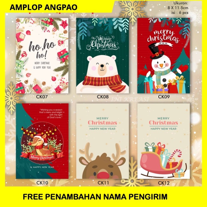 

AMPLOP NATAL ANGPAO MODEL PENDEK - CHRISTMAS ENVELOPE