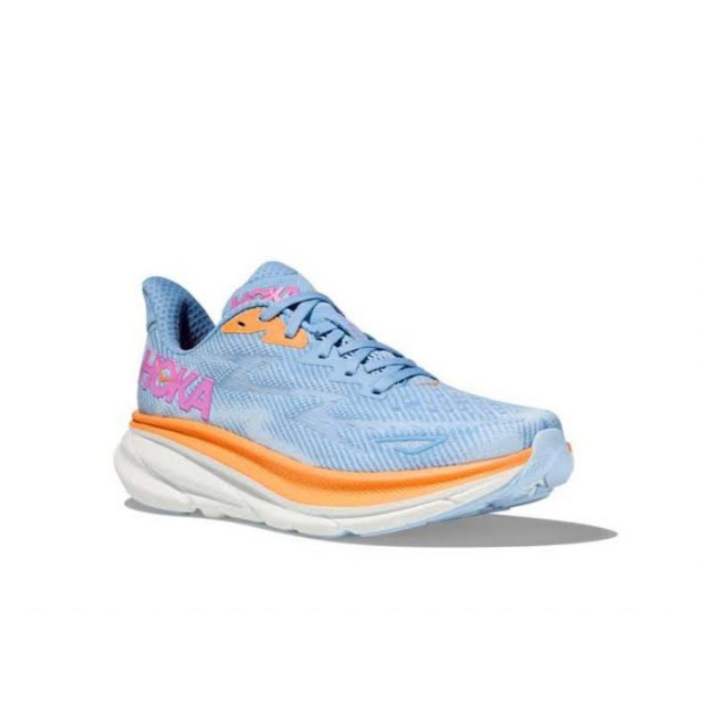 HOKA CLIFTON 9 AIRY BLUE/ICE WATER ORIGINAL - SEPATU WANITA / SNEAKER 100% ORIGINAL / HOKA ORIGINAL 