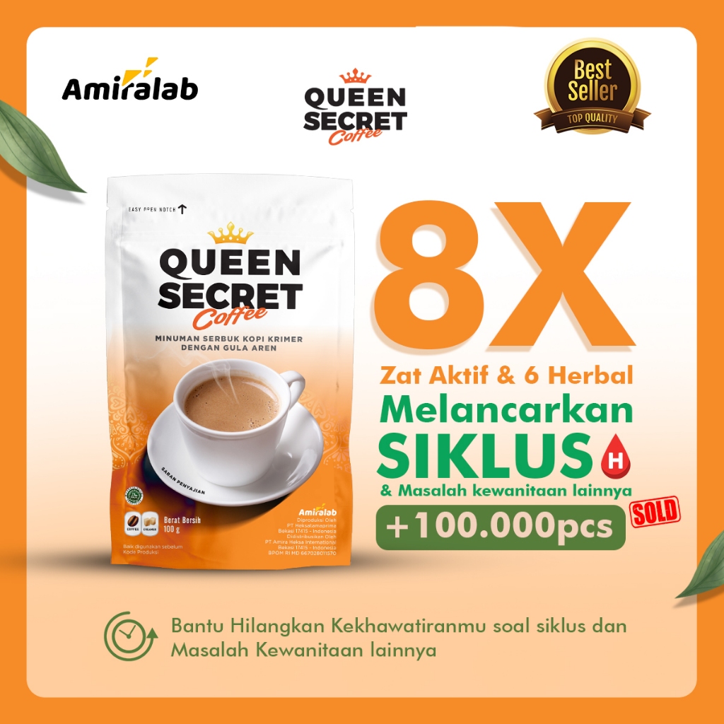 

Amiralab Queen Secret Coffee Minuman Kopi Lancar Haidd Menstruasi Telat Terlambat Siklus Bulan Jamu Ramuan Alami Ampuh