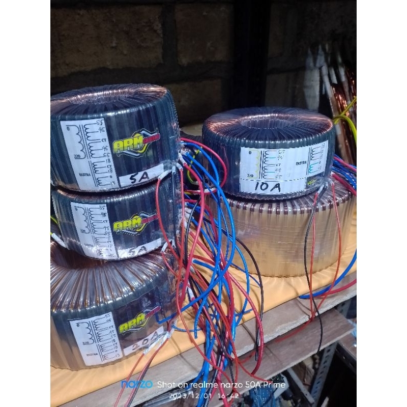 trafo toroid 10a ct 55 spek balap