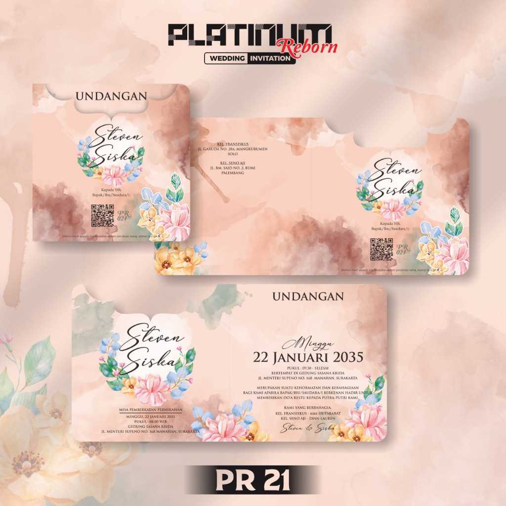 Blangko Undangan Platinum PR 021 | Blangko Undangan kosong | Kertas Undangan Kosong Murah