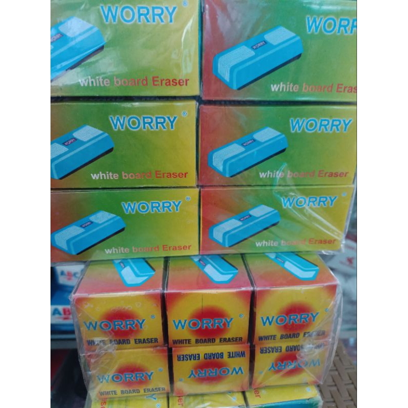 

Penghapus whiteboard WORRY kecil ( per 12 pcs)