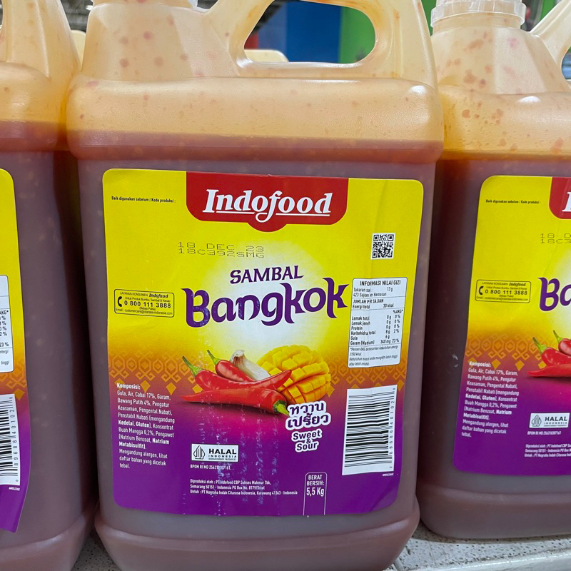 

Indofood Sambal Bangkok Galon 5,5kg HOREKA
