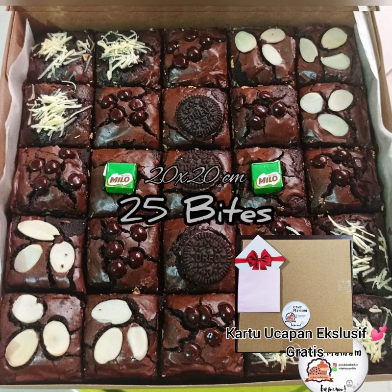 

Bisa COD Fudgy Brownies dark chocolate / Fudgy Brownies Shiny Crust / brownies skat uk 20x20cm buruan