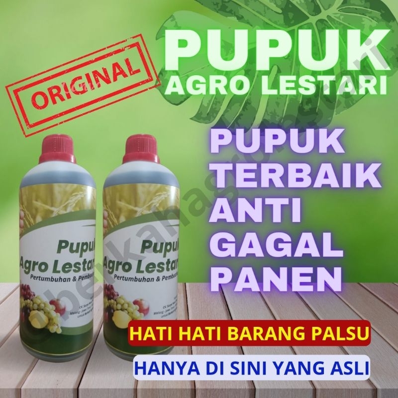 Pupuk Organik 2 BOTOL Pupuk Agro Lestari, Pupuk Organik cair, Penyubur dan Pelebat Buah bisa COD