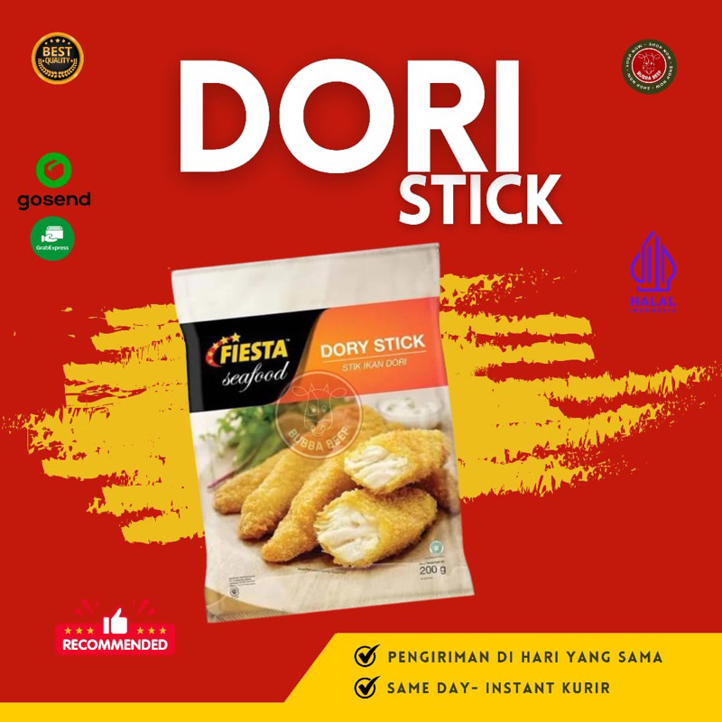 

Dori Stick Fiesta 200gr/Ikan Dori Tepung Crispy/Fiesta Dory Stik/Lauk Bento Ikan Dori/Ikan Fillet Dori Siap Masak