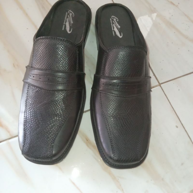 Sandal Pria Slop Kulit Asli CROCODILE BUSTONG
