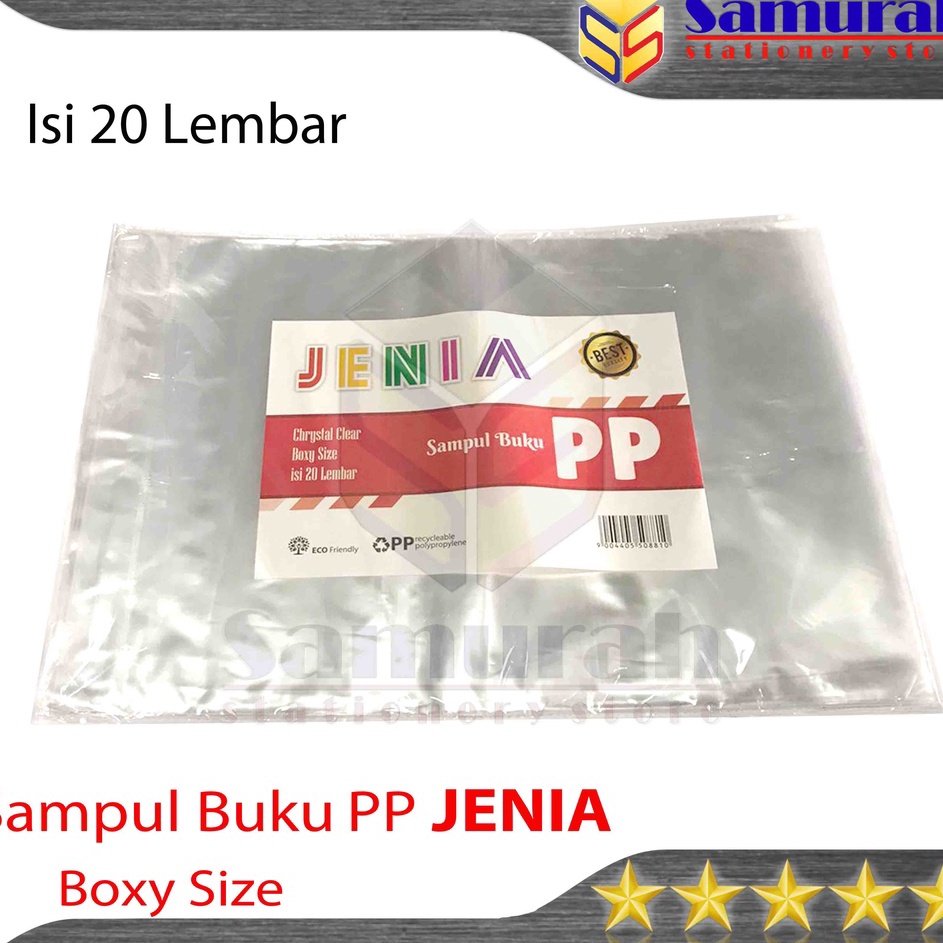 

Serba Murah Sampul Plastik PP JENIA Ukuran Boxy / B5 ( Untuk Buku Bigboss / Campus ) Per pak isi 20 Lbr / Bahan PolyPropylene Bening Untuk Buku Tulis Besar Super Sale