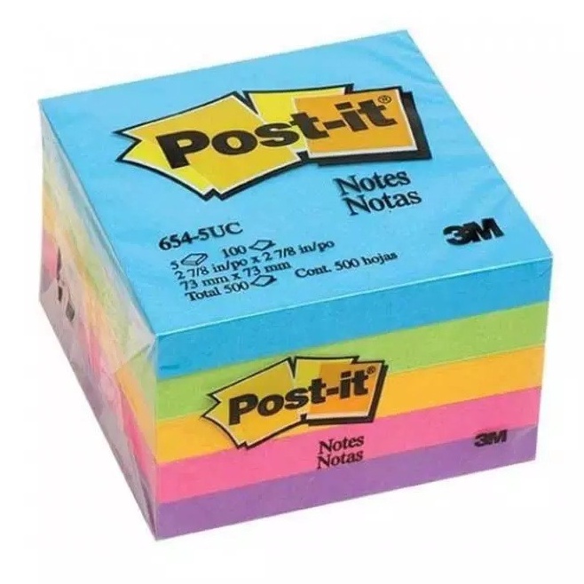 

Bestseller Post it Warna Warni 654 (1 pad/ 1 Pcs ) / Post It 3M 654 Warna Warni Terbatas