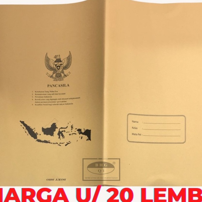

Terlaris Sampul Buku Coklat Polos Ukuran KUARTO ( Isi 20 Lembar ) ☍✭✽