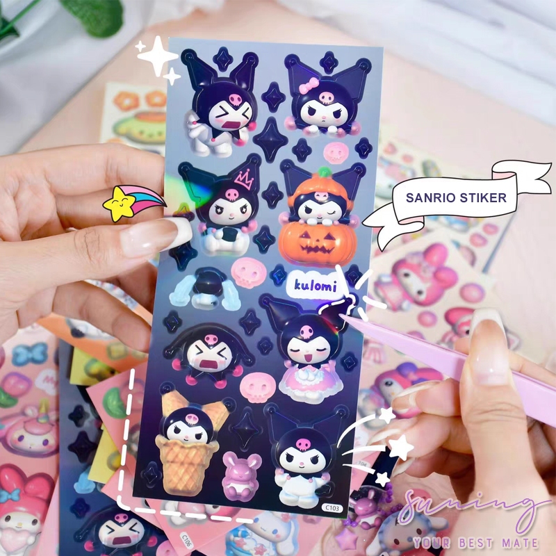 

San-rio stiker lucu/Sticker Lucu 2D San-rio Karakter-Suing Mall