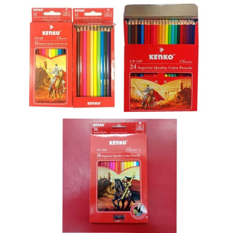 

Pensil warna KENKO CP-12F / CP-24F / CP-36F Superior Quality Colour Pencil Classic