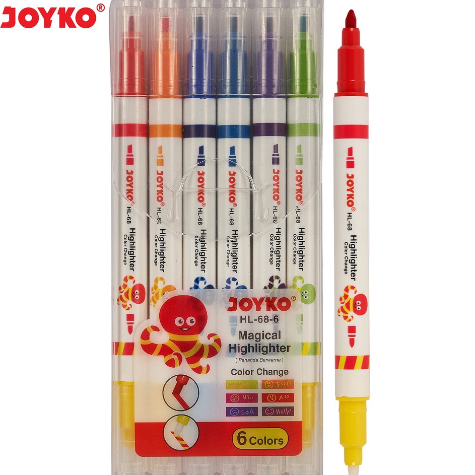 

Diskon Magical Highlighter Penanda Berwarna HL-68-6 1 Set 6 Pcs Warna ↔✢❅