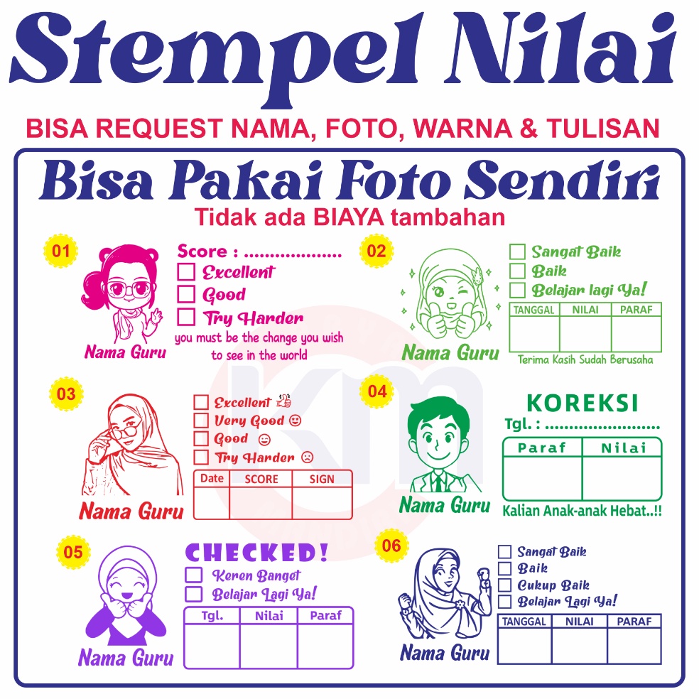 

TF5248 Stempel Nilai Guru Stempel Checked Stempel Reward BISA CUSTOM SUKA SUKA 3595
