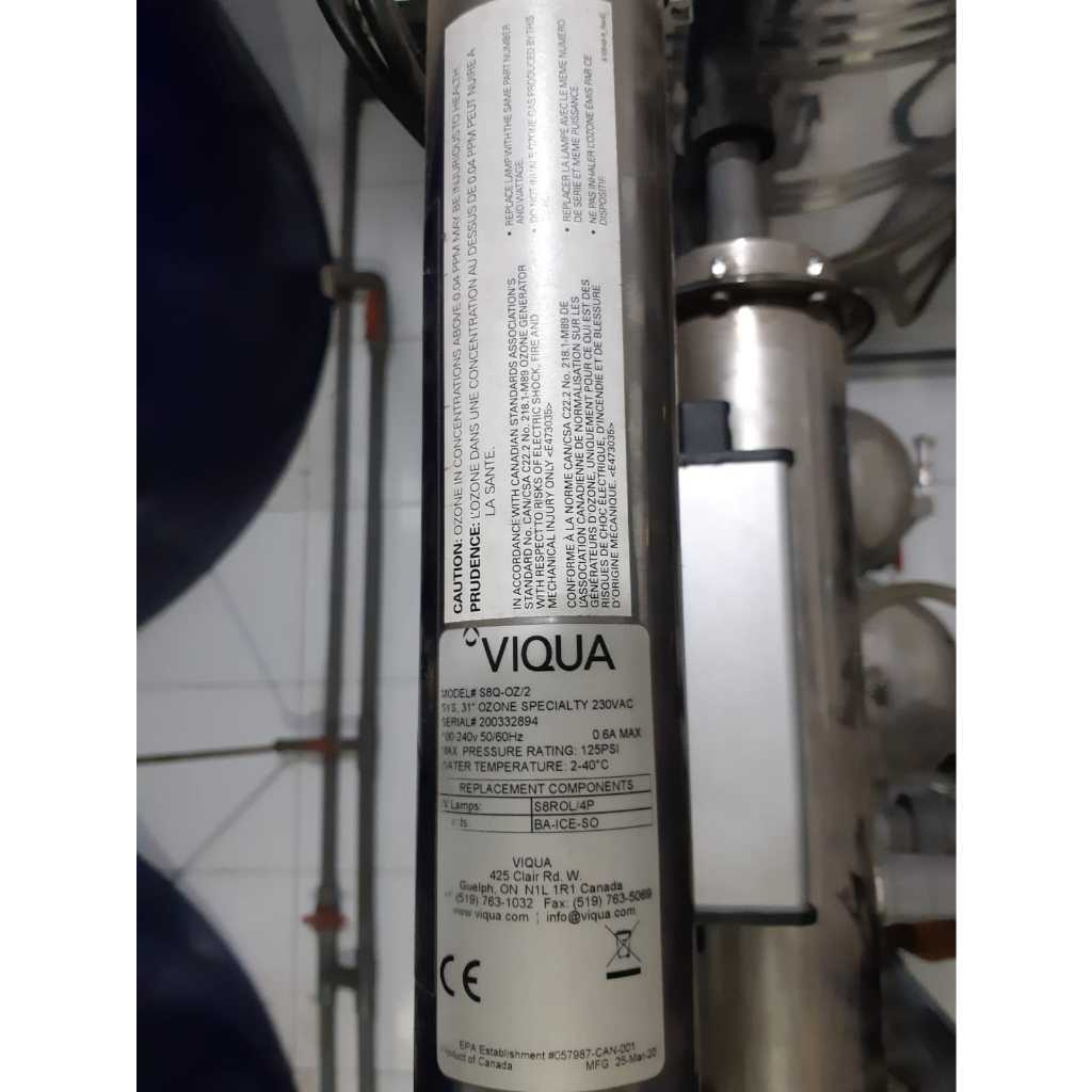 VIQUA S8Q-OZ Air Venturi Ozone Disinfection System
