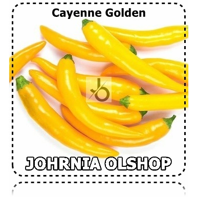 Johrnia 5 Benih Biji PEPPER Cayenne Golden