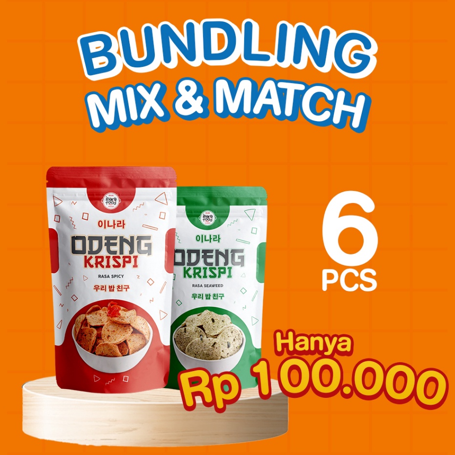 

Baru [PAKET BUNDLING] Odeng Krispi Mix & Match - 6 pcs ➳➵✻